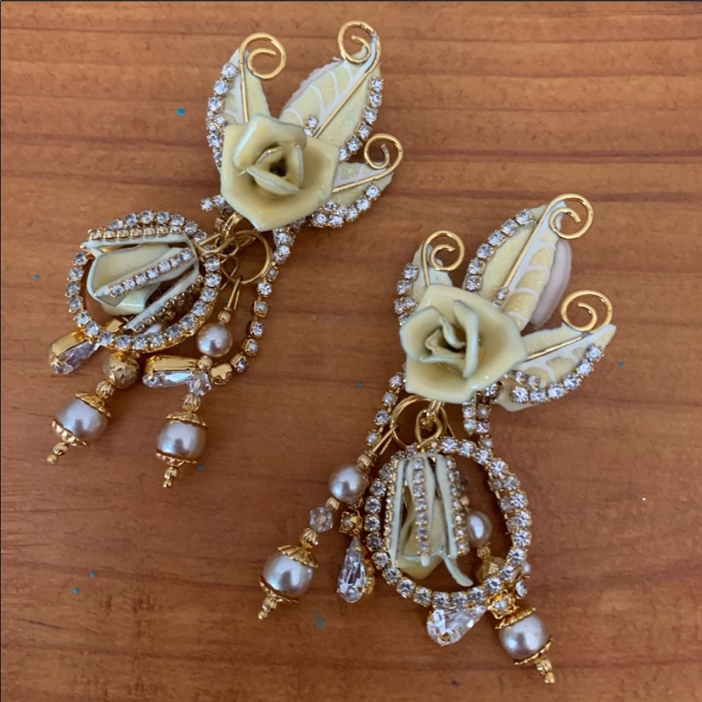 Lunch at the Ritz “Honor Rose” Earrings